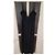 Thierry Mugler Schwarzes Maxikleid mit Metall-Details - Ansicht 3
