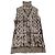 Jean Paul Gaultier Trompe-l'œil Polyamid-Strick Weste Braun Beige