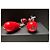 Chanel Orecchini pendenti Métiers d'Art 2026 Perle Rosse Rosso Silver hardware - vista 2