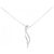 Autre Marque Platin-Diamant-Halskette Silber