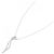 Autre Marque Platin-Diamant-Halskette Silber - Ansicht 2