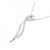 Autre Marque Platin-Diamant-Halskette Silber - Ansicht 3
