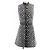 Louis Vuitton Monogram Denim Kleid Schwarz Weiß