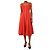 Staud Vestido midi rojo con botones frontales - talla UK 6 Roja