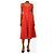 Staud Vestido midi rojo con botones frontales - talla UK 6 Roja - vista 3
