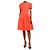 Oscar de la Renta Vestido línea A de seda roja - talla UK 6