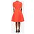 Oscar de la Renta Vestido línea A de seda roja - talla UK 6 - vista 2