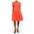 Oscar de la Renta Vestido línea A de seda roja - talla UK 6 - vista 3