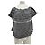 Autre Marque Top mit Hahnentritt-Muster Schwarz
