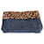 Prada Borsa in denim e stampa leopardata Blu - vista 3