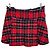 Falda de cuadros tartan roja Pinko