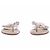 Sandali Jimmy Choo in pelle argentati con strass Argento - vista 3