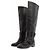Pierre Hardy Botas altas de cuero negro