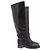 Pierre Hardy Botas altas de cuero negro - vista 6