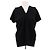 Top de algodón azul marino Jil Sander Talla 38