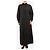 Autre Marque Maxi-Hemdenkleid schwarz - Größe UK 12 - Ansicht 3