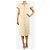 Autre Marque Cremefarbenes Tweed-Kleid mit Off-Shoulder-Ausschnitt - Größe UK 14 - Ansicht 4