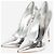 Casadei Pumps aus silbernem Metallic-Leder - Größe EU 37.5 - Ansicht 2