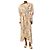 Isabel Marant Midi-Kleid in Creme mit Scribble-Print - Größe UK 6 Roh