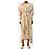 Isabel Marant Midi-Kleid in Creme mit Scribble-Print - Größe UK 6 Roh - Ansicht 3
