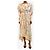 Isabel Marant Midi-Kleid in Creme mit Scribble-Print - Größe UK 6 Roh - Ansicht 5