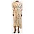 Isabel Marant Midi-Kleid in Creme mit Scribble-Print - Größe UK 6 Roh - Ansicht 6