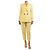 Petar Petrov Conjunto de traje de dos piezas de lana amarillo - talla UK 8