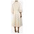 Autre Marque Vestido midi de algodón blanco - talla UK 16 - vista 2