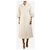 Autre Marque Vestido midi de algodón blanco - talla UK 16 - vista 3