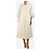 Autre Marque Vestido midi de algodón blanco - talla UK 16 - vista 4