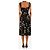 Dolce & Gabbana Schwarzes Seiden-Slip-Kleid mit Blumenprint - Größe UK 6 - Ansicht 2
