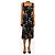 Dolce & Gabbana Schwarzes Seiden-Slip-Kleid mit Blumenprint - Größe UK 6 - Ansicht 3