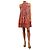 Ulla Johnson Rotes ärmelloses Mini-Kleid mit Print - Größe UK 2