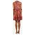 Ulla Johnson Rotes ärmelloses Mini-Kleid mit Print - Größe UK 2 - Ansicht 2