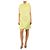 Issey Miyake Abito plissé senza maniche giallo - taglia S
