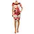Emilio Pucci Vestido estampado rosa con cinturón - talla UK 10