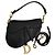 Dior Saddle Bag in pelle nera Nero