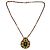 Collana Chanel Reliquaire placcata oro con smeraldo D'oro Verde