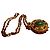 Collana Chanel Reliquaire placcata oro con smeraldo D'oro Verde - vista 10