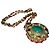 Collana Chanel Reliquaire placcata oro con smeraldo D'oro Verde - vista 5