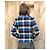 Autre Marque Fidelity by Gerald & Stewart Karierter Pea Coat Blau/Schwarz - Ansicht 3