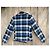Autre Marque Fidelity by Gerald & Stewart Karierter Pea Coat Blau/Schwarz - Ansicht 7