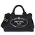 Tote Borsa in tela nera Prada Nero