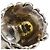 Anello Gucci a fascia con testa di leone nero e argento - vista 6