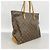 Borsa Tote Louis Vuitton Monogram Cabas Mezzo Marrone - vista 2