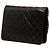 Chanel Black Small CC Quilted Lambskin Single Flap Nero - vista 2