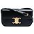Céline Borsa a tracolla Celine Triomphe Claude in pelle di vitello lucida nera Nero