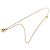 Collana Dior Gold con pendente a cuore CD in strass placcato oro D'oro