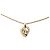 Collana Dior Gold con pendente a cuore CD in strass placcato oro D'oro - vista 2