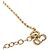 Collana Dior Gold con pendente a cuore CD in strass placcato oro D'oro - vista 4